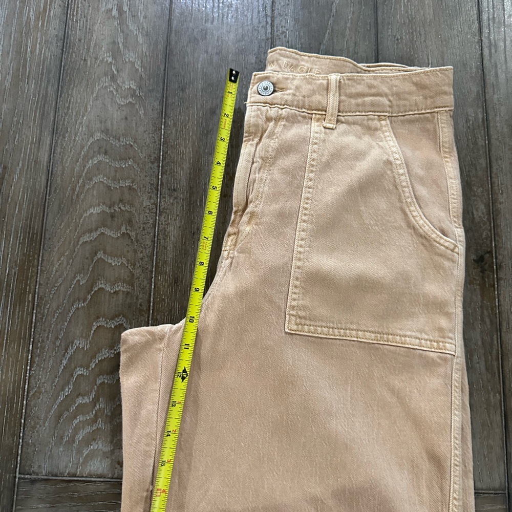 American Eagle Outfitters Tan Wide Leg Jeans - Picture 9 of 11